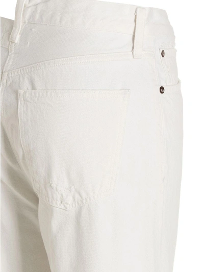 Shop Agolde 'cross' Jeans In White