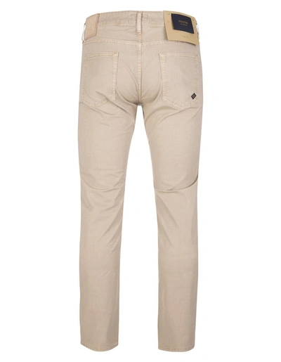 Shop Incotex Blue Division Light Brown Slim Fit Five Pockets Trousers In Beige
