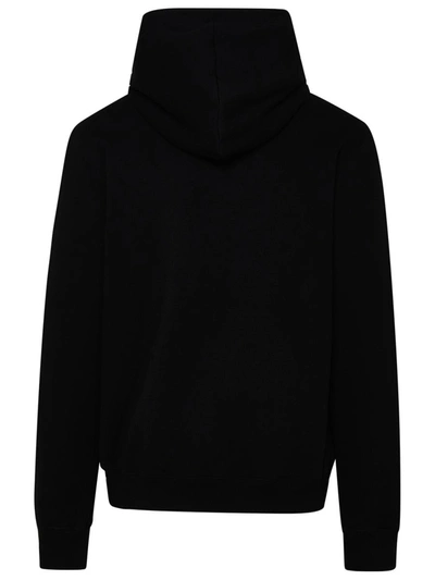 Shop Lanvin Curb Cotton Hoodie In Black