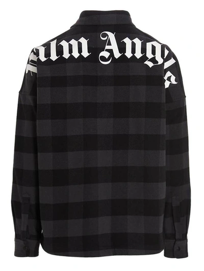 Shop Palm Angels Overshirt 'classic Logo' In Multicolor