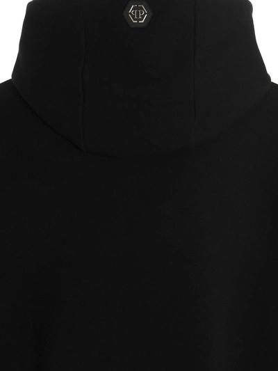 Shop Philipp Plein Printed Hoodie In Black