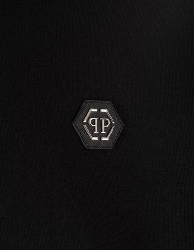 Shop Philipp Plein Hexagon Hoodie In Black