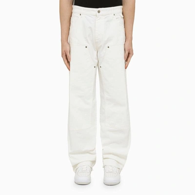 Shop Darkpark Cargo Trousers In White