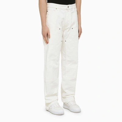 Shop Darkpark Cargo Trousers In White
