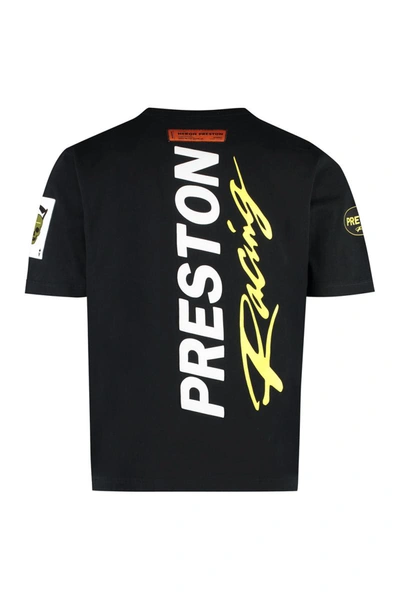 Shop Heron Preston Cotton Crew-neck T-shirt In Black