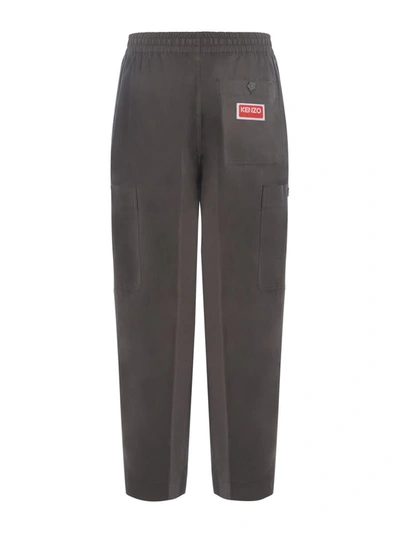 Shop Kenzo Jogging Trousers In Grey