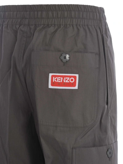 Shop Kenzo Jogging Trousers In Grey