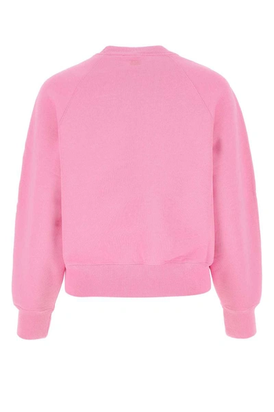 Shop Ami Alexandre Mattiussi Ami Sweatshirts In Pink