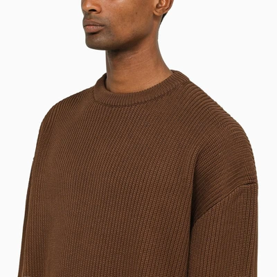Shop Hed Mayner Tobacco Jersey In Brown