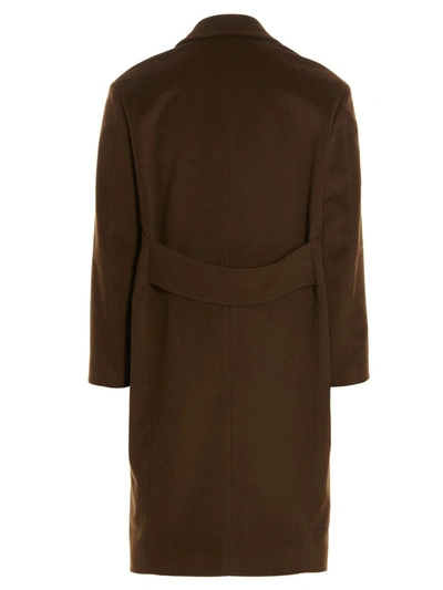 Shop Maurizio Miri 'daniel' Coat In Brown