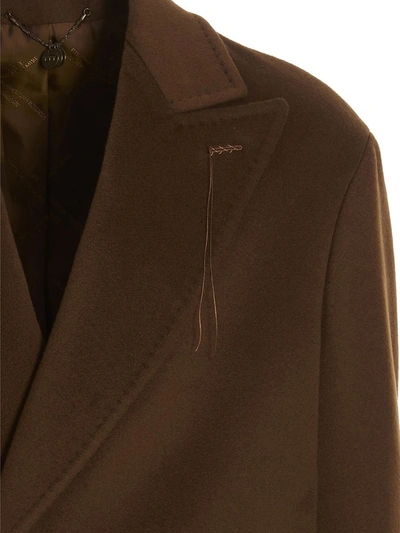 Shop Maurizio Miri 'daniel' Coat In Brown