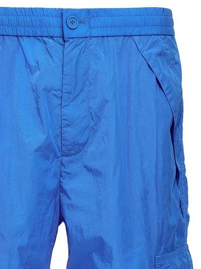 Shop Burberry Capleton' Pants In Light Blue