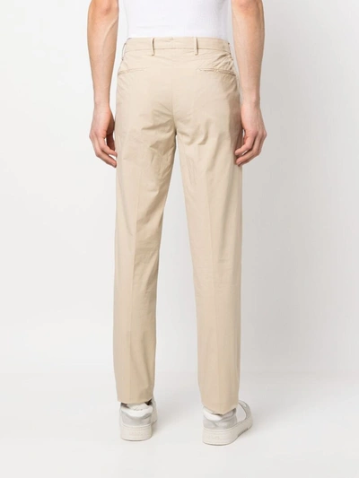 Shop Borrelli Chino Trousers In Cotton In Beige