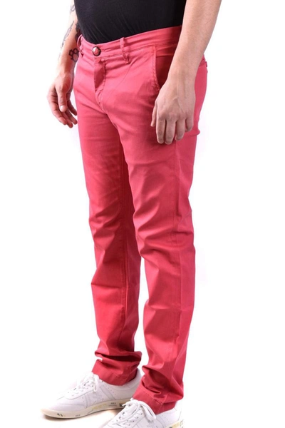 Shop Jacob Cohen Trousers In Red