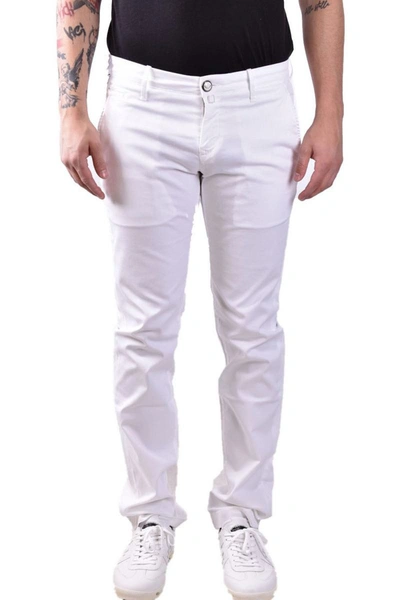 Shop Jacob Cohen Trousers In White