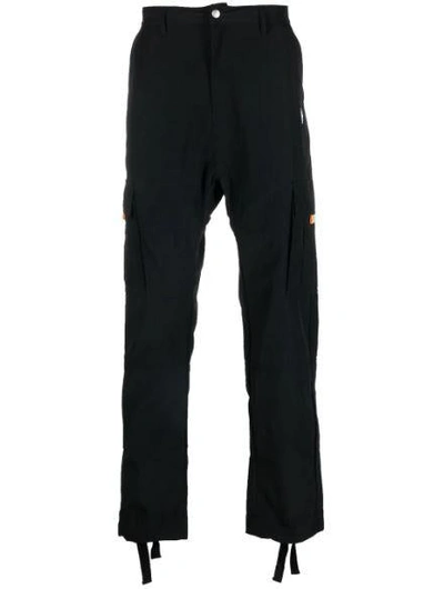 Shop Marcelo Burlon County Of Milan Marcelo Burlon Trousers Black In Nero