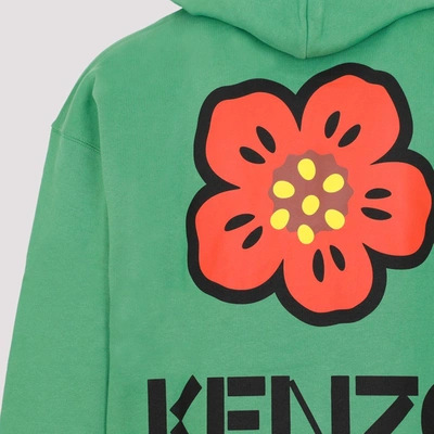 Shop Kenzo Boke Flower Hoodie Sweatshirt In Green