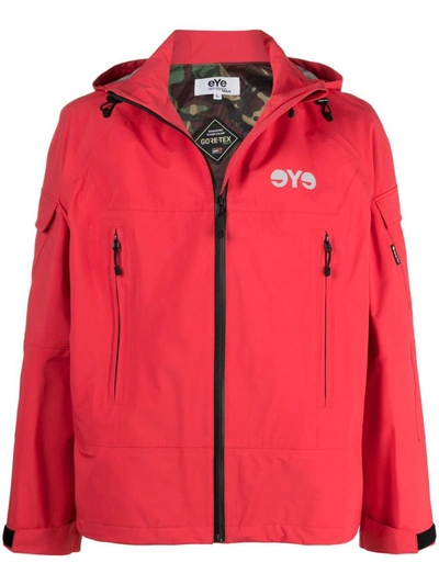 Shop Junya Watanabe Jacket With Logo Print In Red