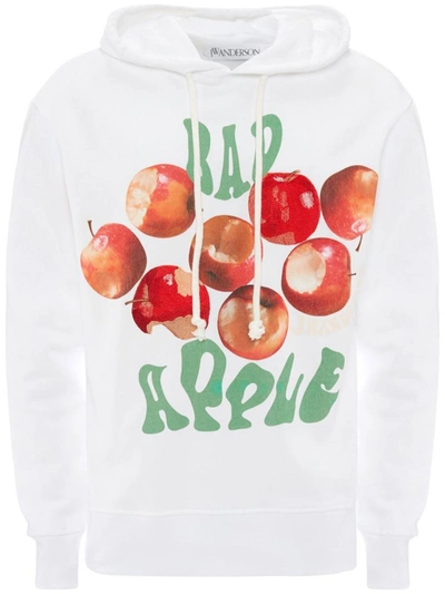 Shop Jw Anderson J.w. Anderson Sweatshirt With Print In White