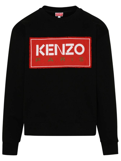 Shop Kenzo Black Cotton Sweatshirt