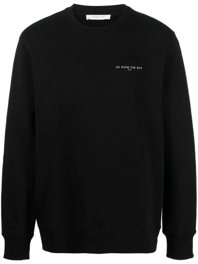 Shop Ih Nom Uh Nit Logo Cotton Sweatshirt In Black
