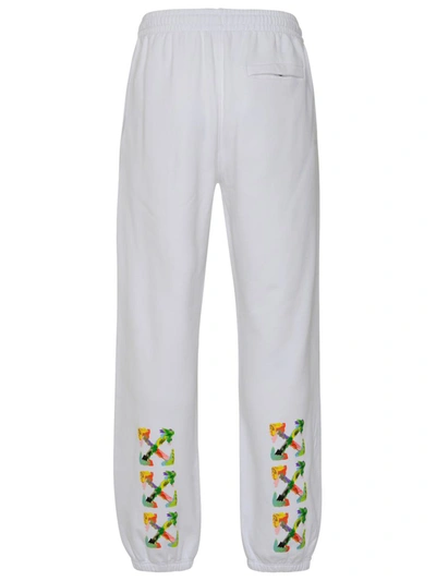 Shop Off-white White Cotton Track Pants