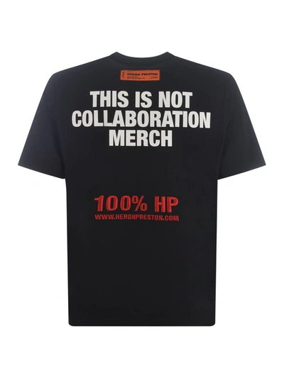 Shop Heron Preston T-shirt  "this Is Not" In Black