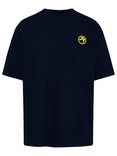 Shop Ambush Blue Cotton T-shirt In Black