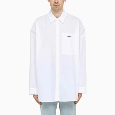 Shop 032c Oversize Shirt With Logo In White
