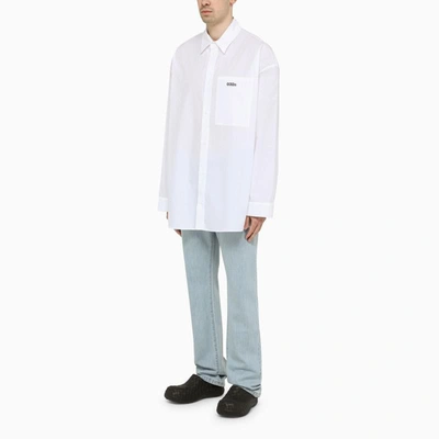 Shop 032c Oversize Shirt With Logo In White