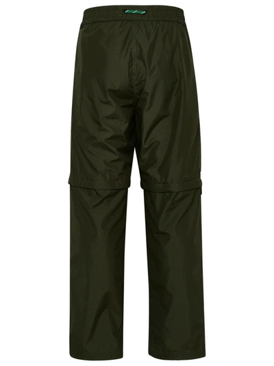 Shop Moncler Green Nylon Pants