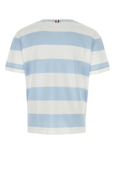 Shop Thom Browne T-shirt In Stripped