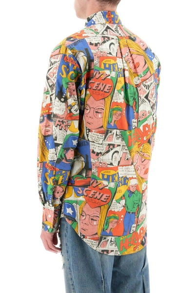 Shop Erl Comic Shirt In Multicolor