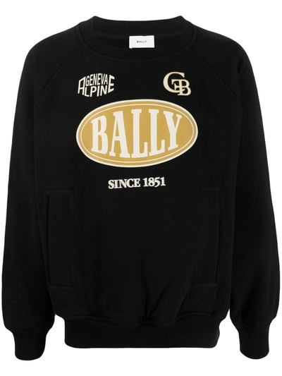 Shop Bally Sweatshirt With Logo In Black