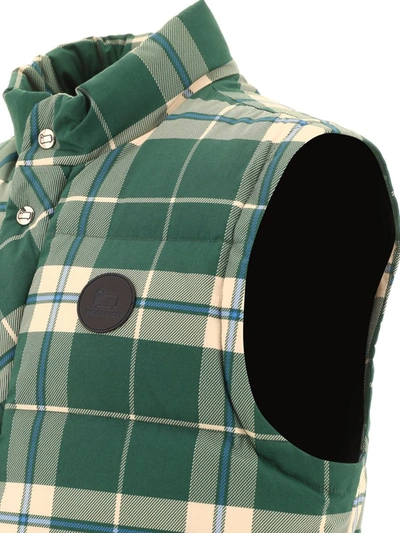 Shop Woolrich "aleutian" Vest Jacket In Green