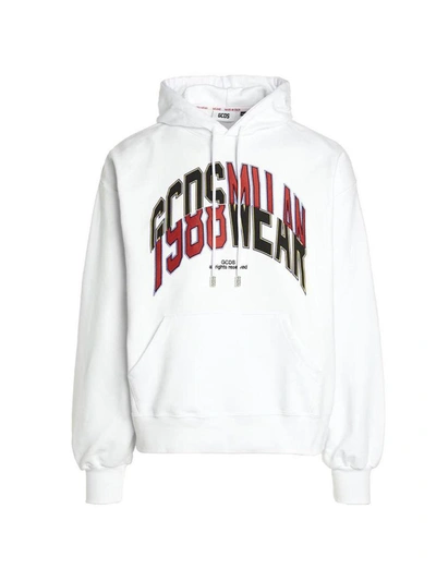Gcds White College Hoodie In White