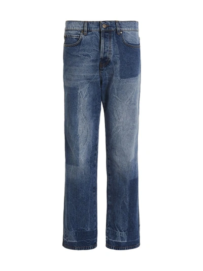 Shop Msgm 'riserva' Jeans In Blue