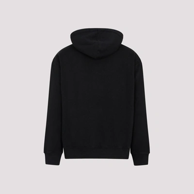 Shop Alyx 1017  9sm  Printed Logo Treated Hoodie Sweatshirt In Black