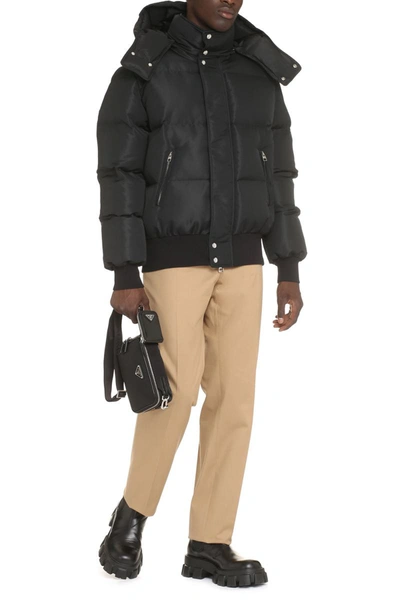 Alexander Mcqueen Wool Blend Padded Bomber Men In Black