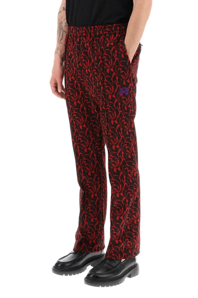 Baracuta X Needles Red Pants With Logo And Pattern In Multi