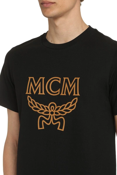 Brown Logo T-shirt MCM - Vitkac Sweden