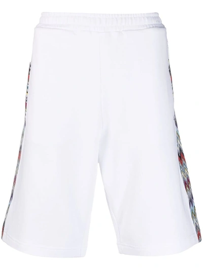 Shop Missoni Zig-zag Detail Shorts In White