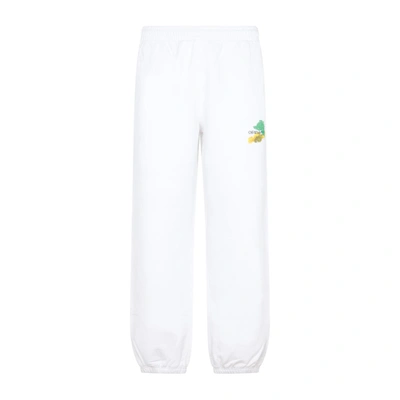 Shop Off-white Brush Slim Sweatpants In Multicolour