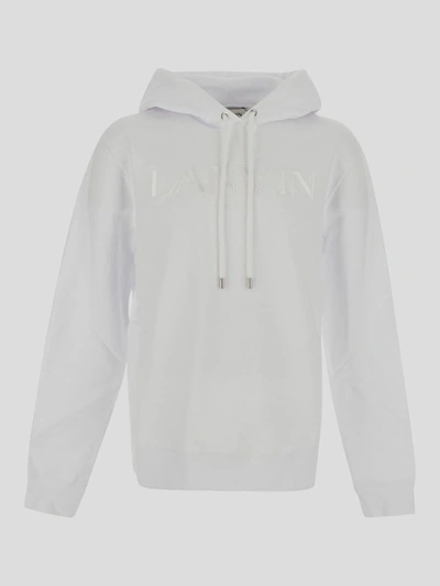 Shop Lanvin Sweatshirt In Optic White