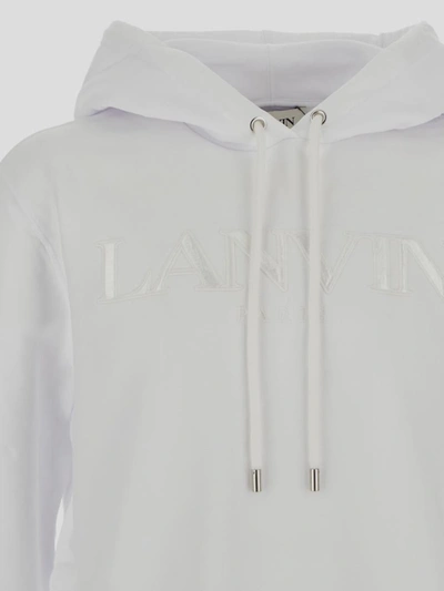 Shop Lanvin Sweatshirt In Optic White