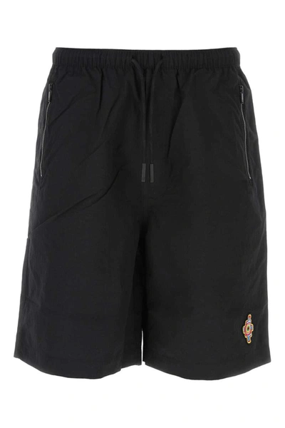 Shop Marcelo Burlon County Of Milan Marcelo Burlon Shorts In Black