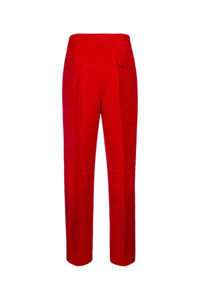 Shop Jacquemus Pants In Red