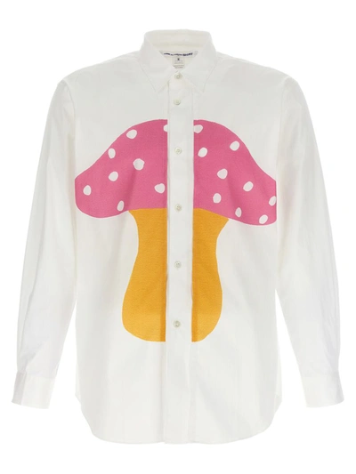 Shop Comme Des Garçons Shirt X Brett Westfall Mushroom Shirt In White