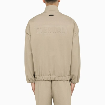 Shop Fear Of God Eternal Jacket With Zip In Beige