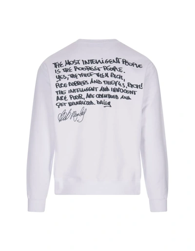 Shop Dsquared2 Bob Marley Cool Sweatshirt In White